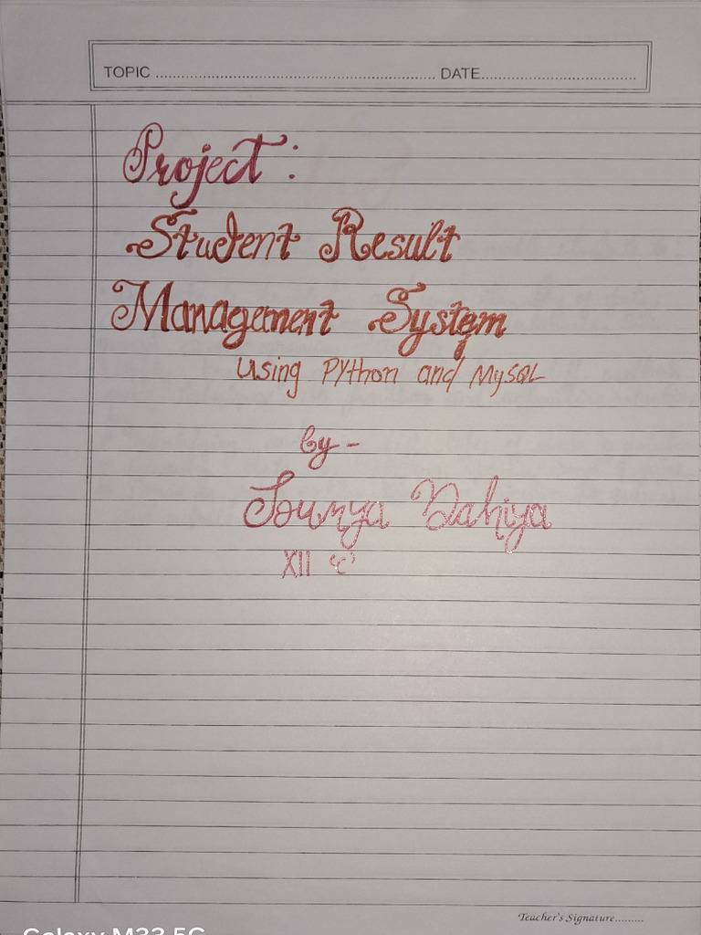 Cs Project File | PDF