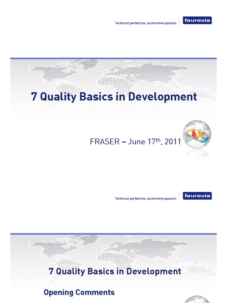 7 Quality Basics in Development Prototype Performance Appraisal