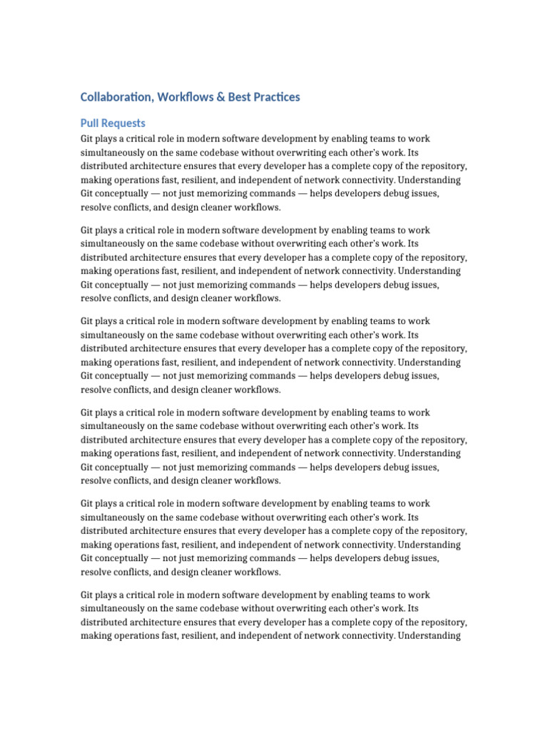 Git Collaboration | PDF | Software Development | Software