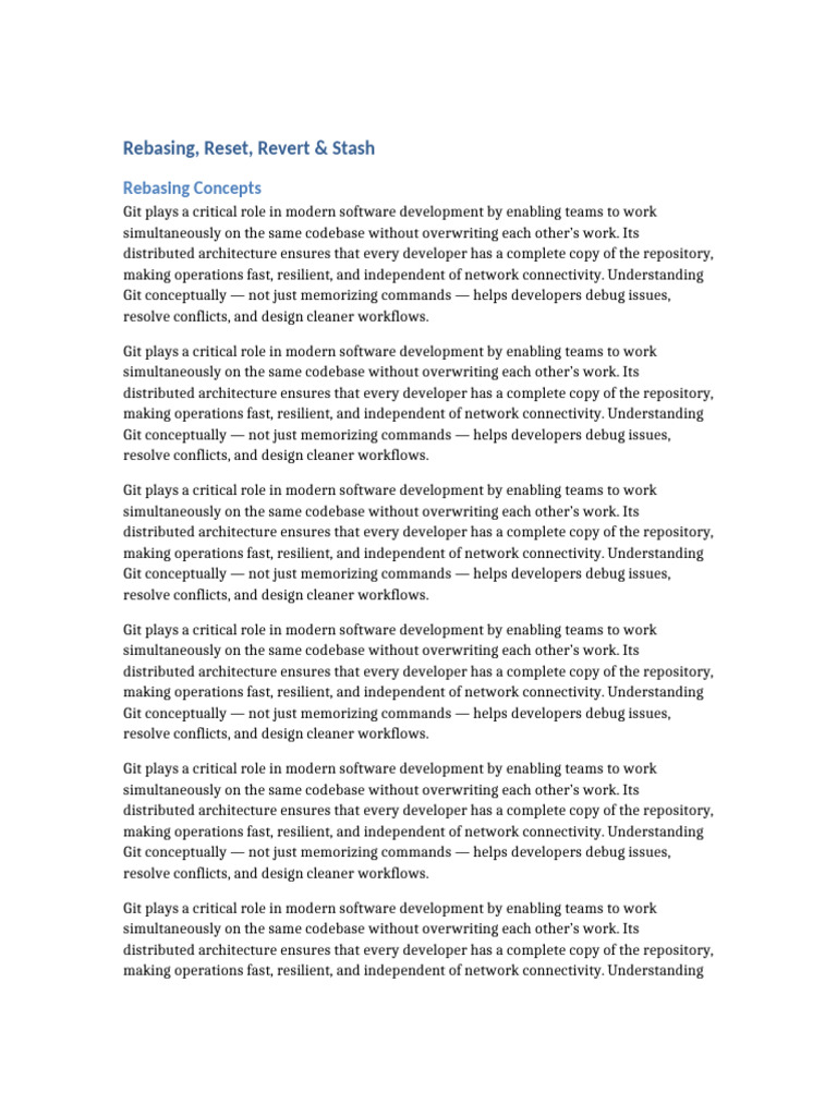 Git Advanced Operations | PDF | Software Development | Distributed ...