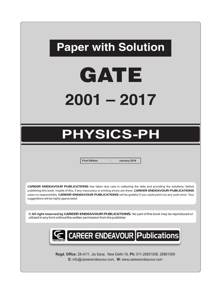 Physics-Ph: Paper With Solution | PDF