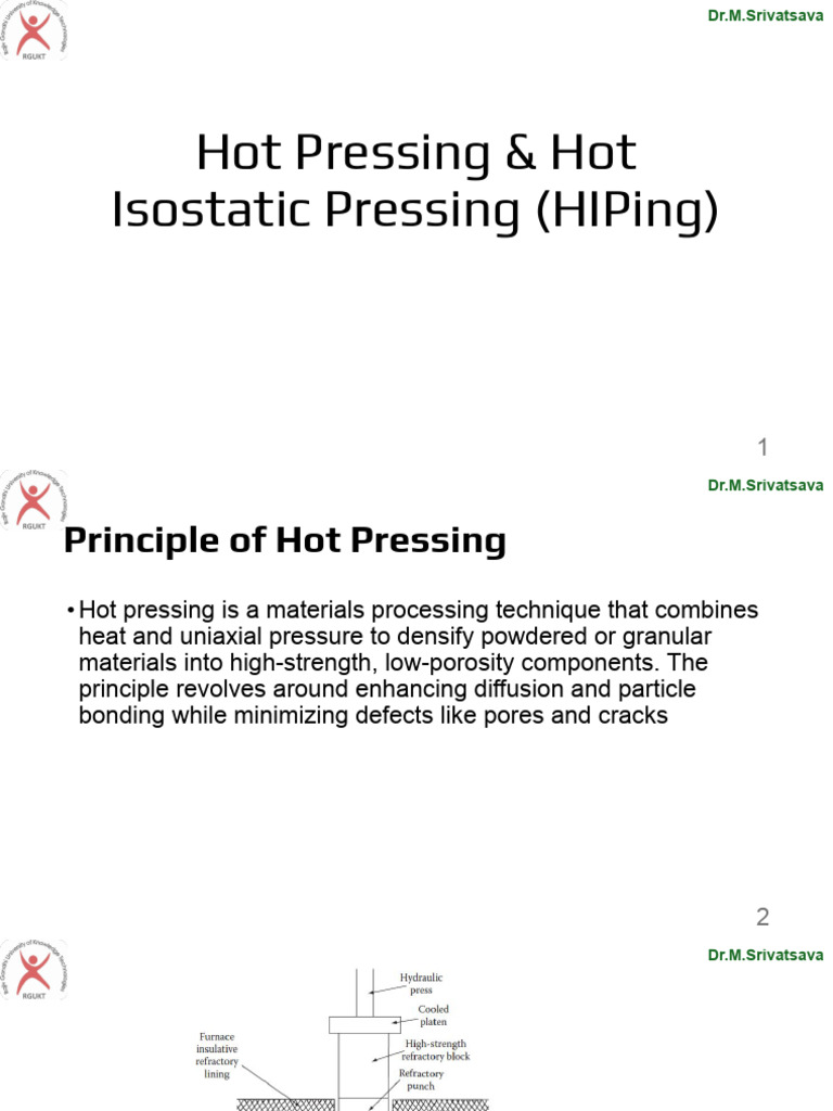 Hot Pressing & Hot Isostatic Pressing (HIPing | PDF | Sintering ...