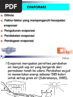 Download Model Hydrology 3EVAPORASI 1 by Luckman Ismail SN100041516 doc pdf
