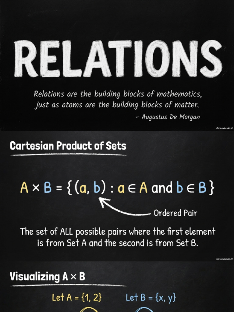 Relations and Cartesian Products | PDF