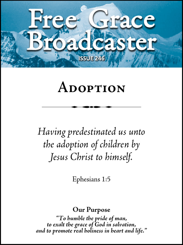 Adoption | PDF | Justification (Theology) | Grace In Christianity