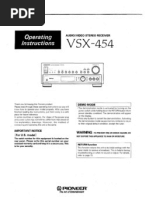 Download Vsx-454 User Manual by Jose Pimenta SN100042080 doc pdf