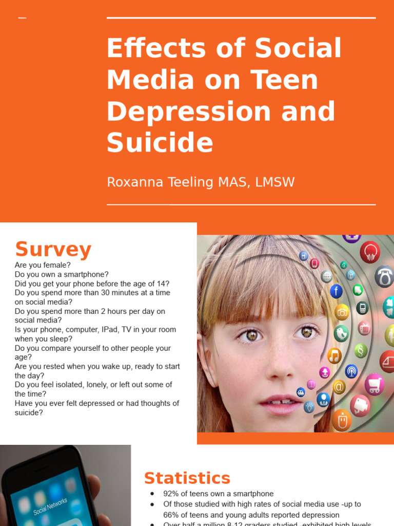 Effects of Social Media On Teen Depression and Suicide - Student ...