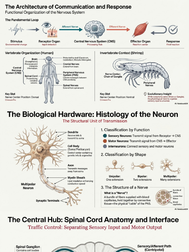 The Nervous System Communication and Action | PDF