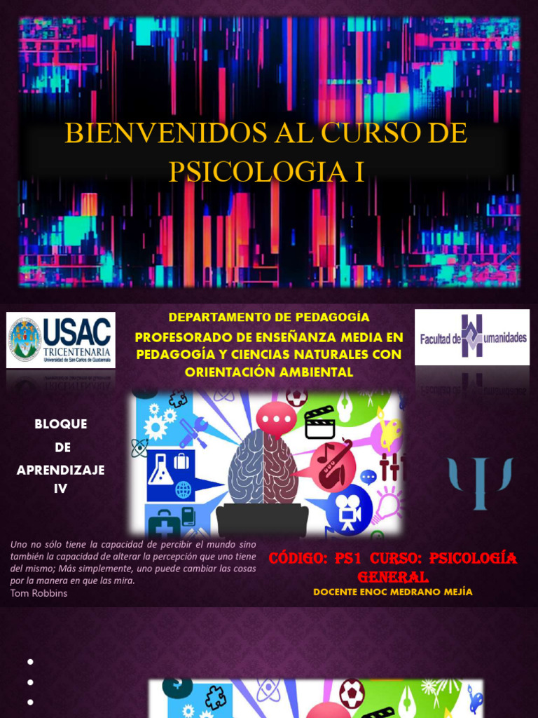 Bloque de Aprendizaje IV, Parte 1 y 2 | PDF | Percepción | Pensamiento