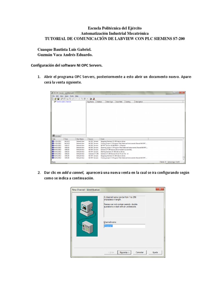 Tutorial PLC Labview | PDF