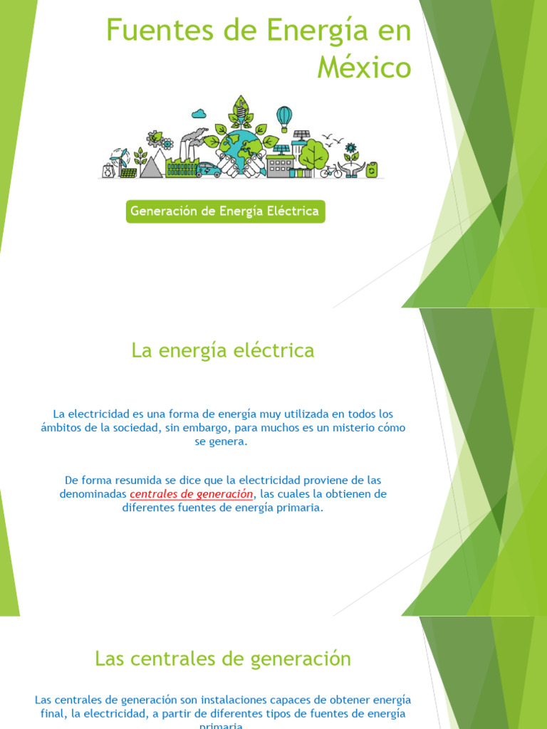 Fuentes de Energía en México | PDF | Generación eléctrica | Energía ...