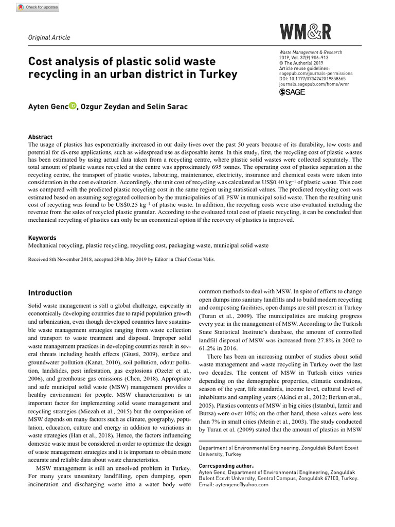 Reference #20 | PDF | Recycling | Municipal Solid Waste