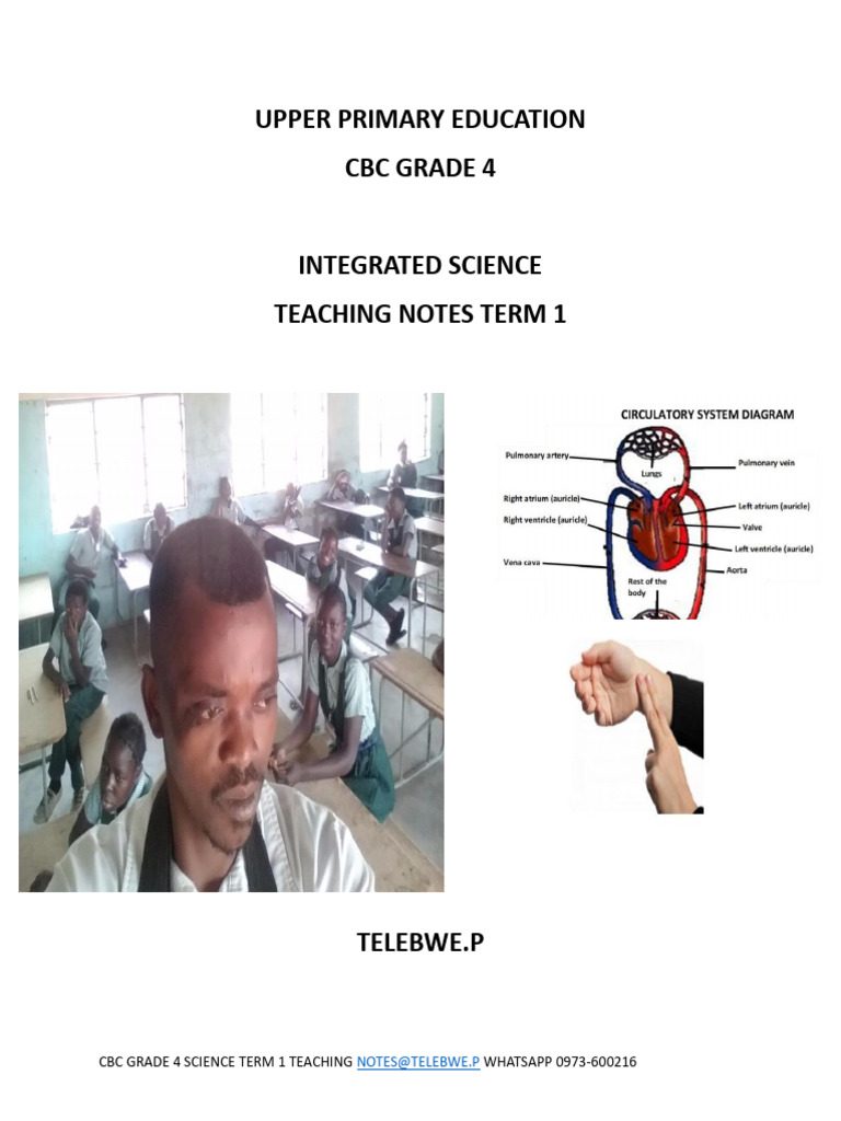 Science G4 Term 1 Teaching Notes CBC TELEBWE | PDF | Artery | Vein