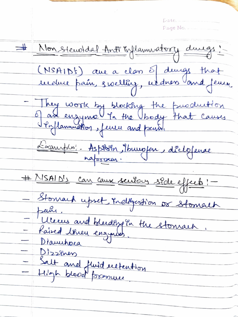 Pharmacology Notes Bams Last Year | PDF