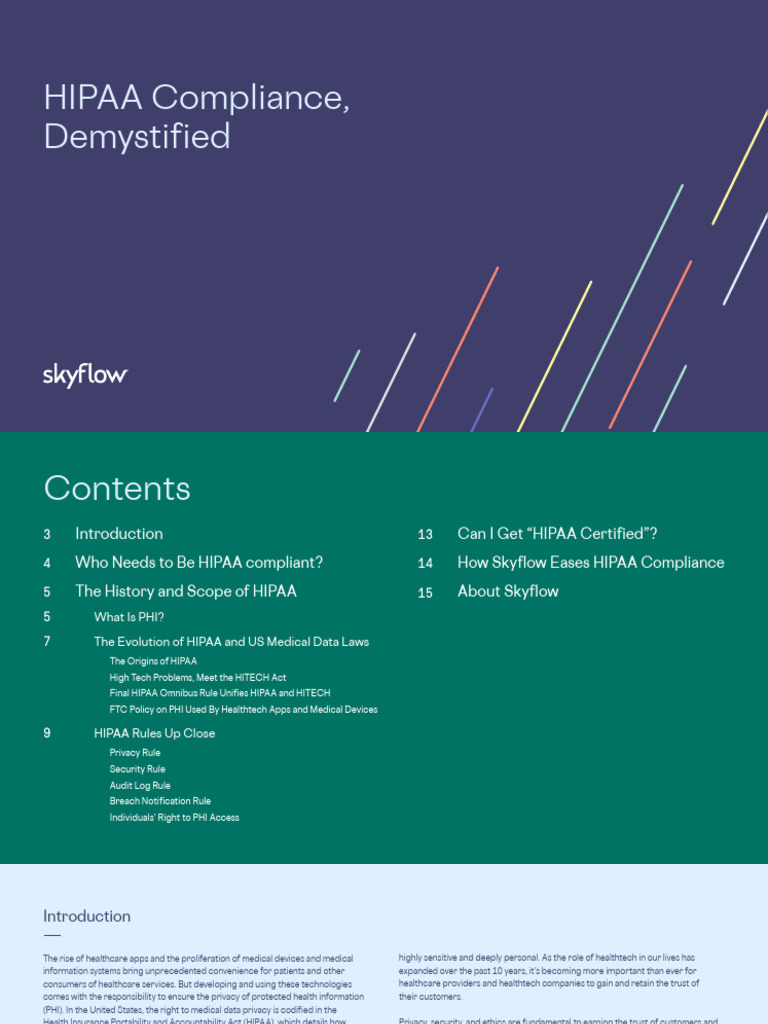 HIPAA Compliance, Demystified | PDF | Health Insurance Portability And ...