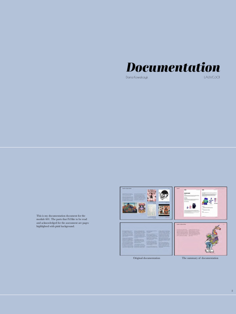 Daria Summary of Documentation | PDF | Page Layout | Brand