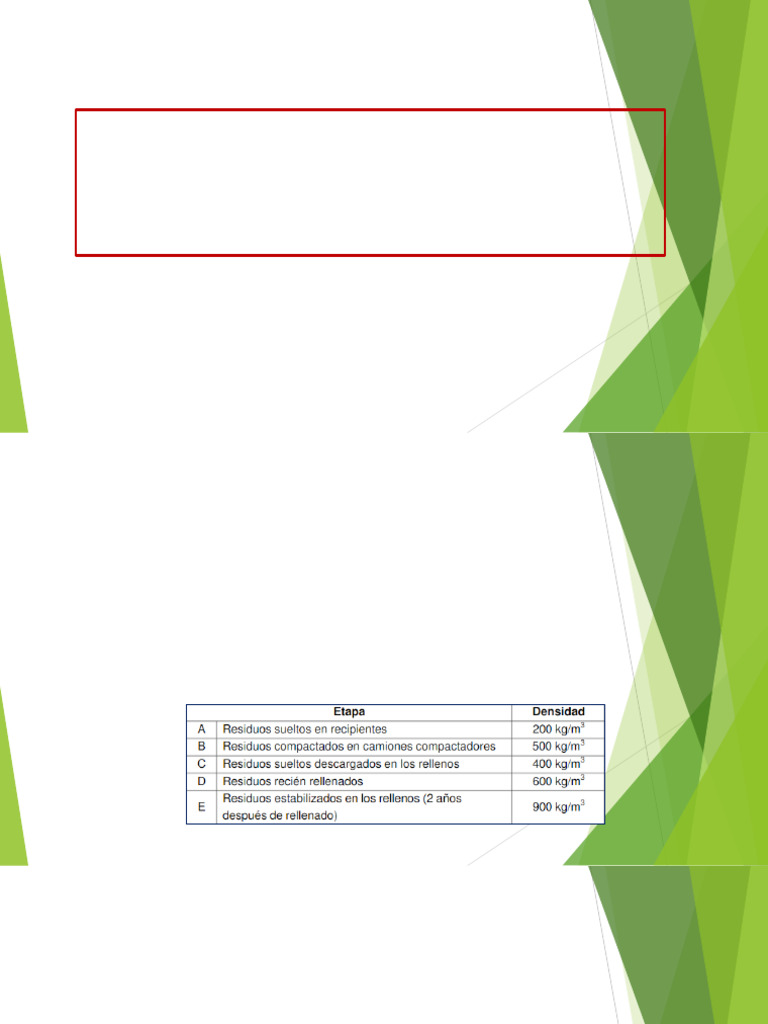 Parametros RRSS - Ing. Martinez Bardales | PDF | Densidad | Volumen