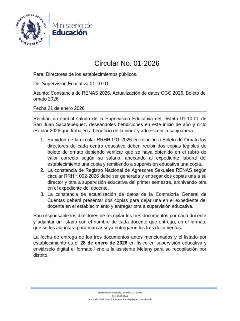 Circular 2026 | PDF