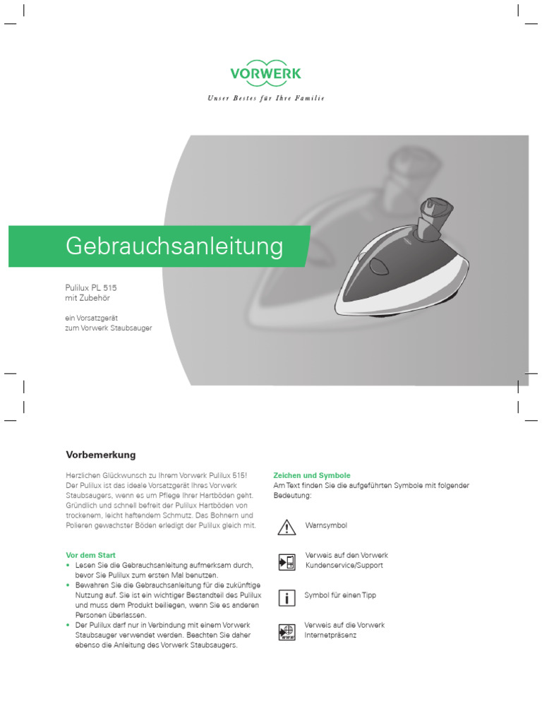 Gebrauchsanleitung PL 515 01 | PDF