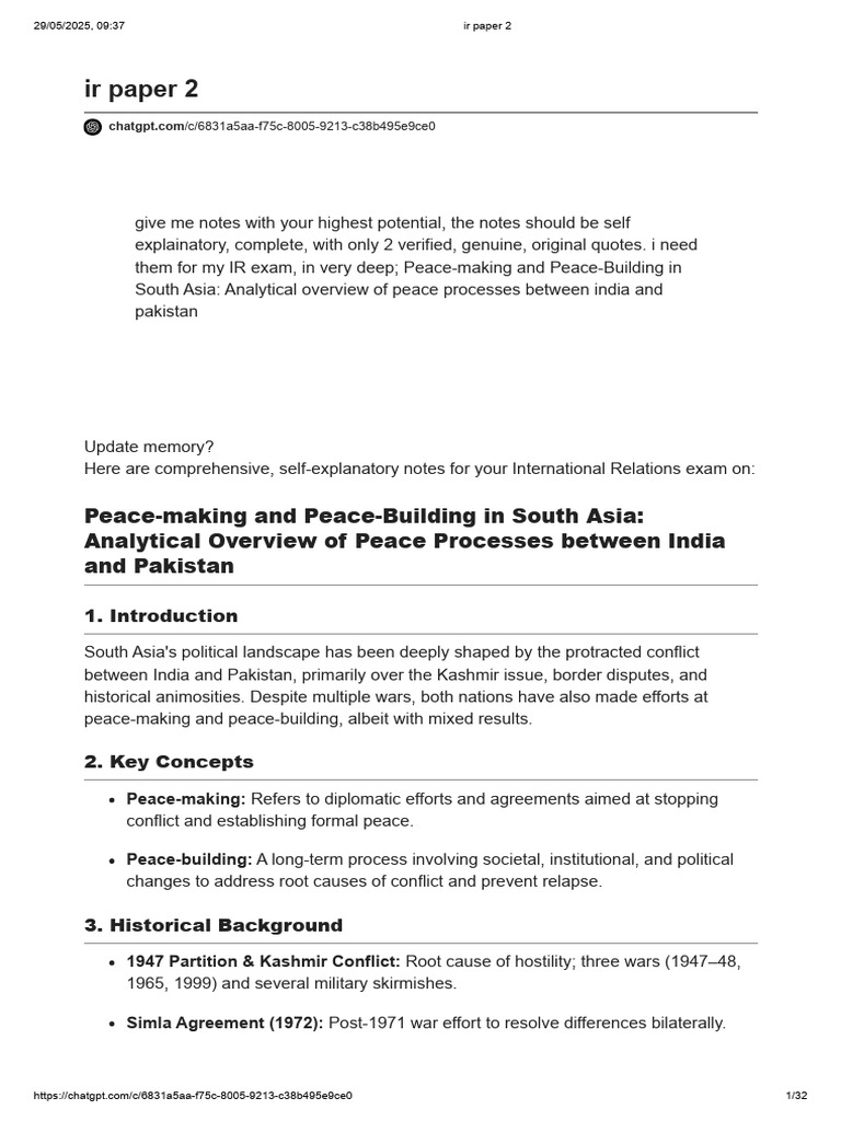 Ir Paper 2 P | PDF | Nuclear Proliferation | Nuclear Weapons