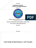 Department of Defense FY 2012 Budget Estimates (DARPA) Includes Budget For LENR