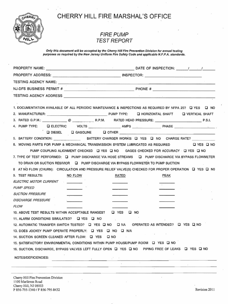 Form FirePumpTestReport 201907030930126282 | PDF | Pump | Mechanical ...