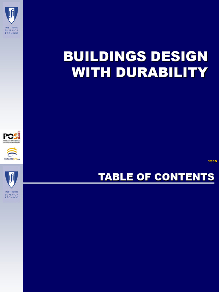 03 Buildings Design With Durability | PDF | Building Materials ...