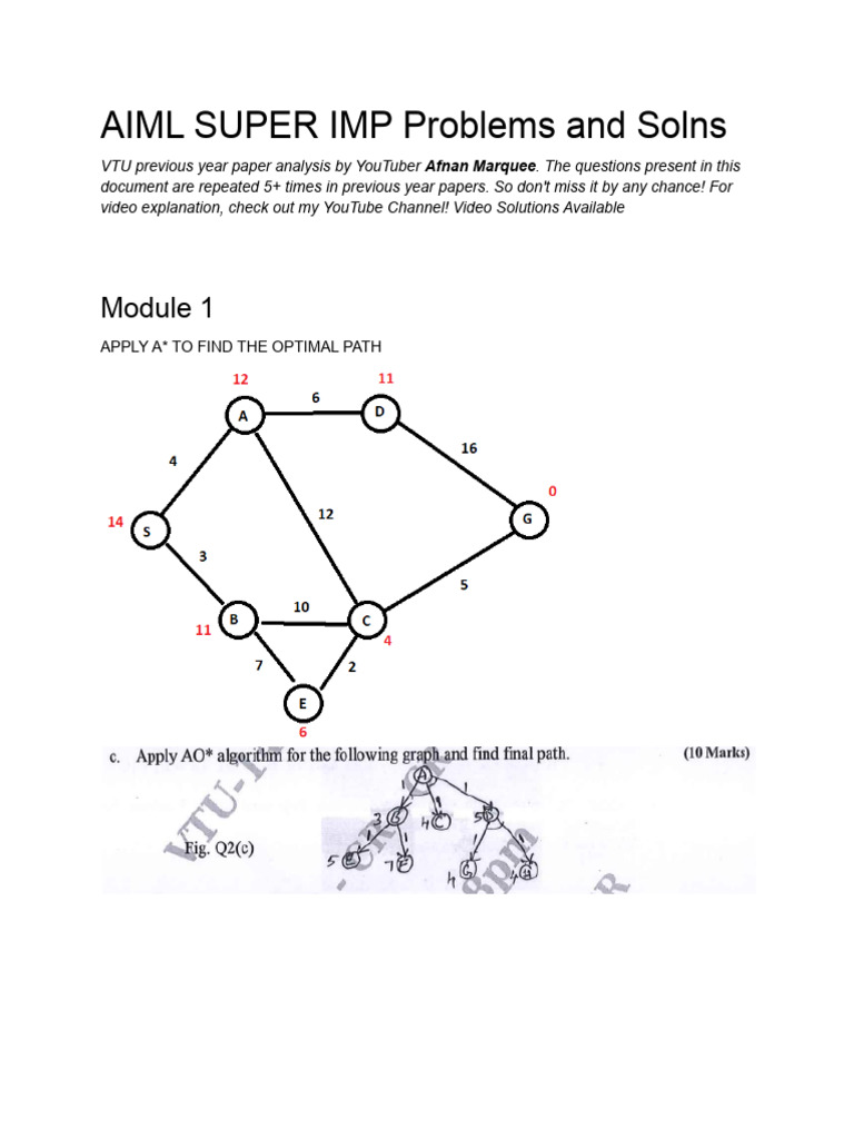 Aiml Numericals Super Imp | PDF