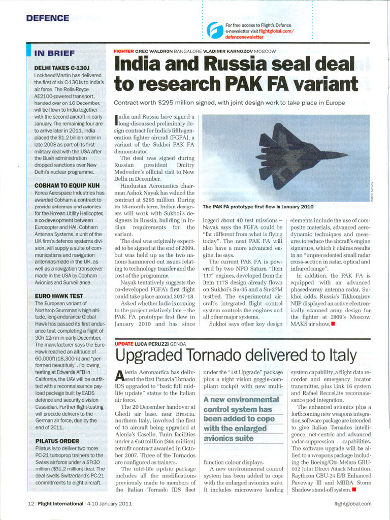 2010-Jan-PAK FA | PDF