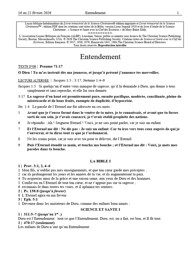 2026 8 Entendement 16 22fev Times EdV | PDF | David | Saül