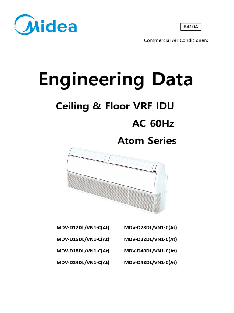 TM Midea Atom Series VRF 60Hz Ceiling and Floor 20210322 V3 | PDF ...