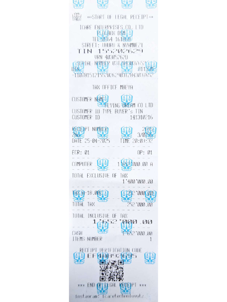 CPU + Monitor Receipt | PDF