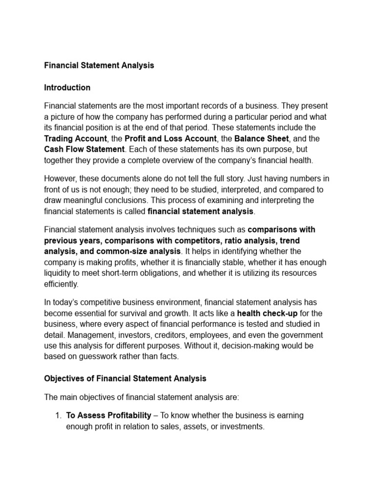 Financial Statement Analysis Google | PDF | Financial Statement ...