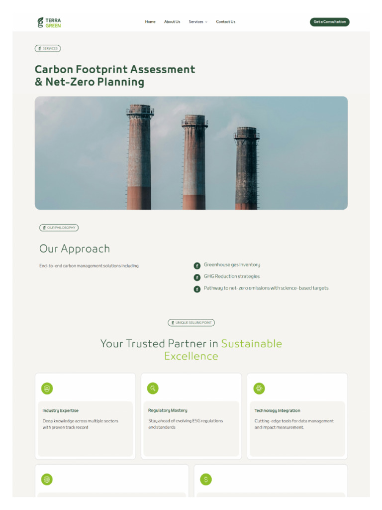 Carbon Footprint Assessment & Net Zero Assessment | PDF