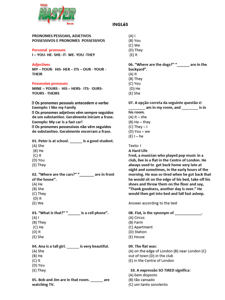 2 Inglês | PDF | Language Mechanics | Linguistic Morphology