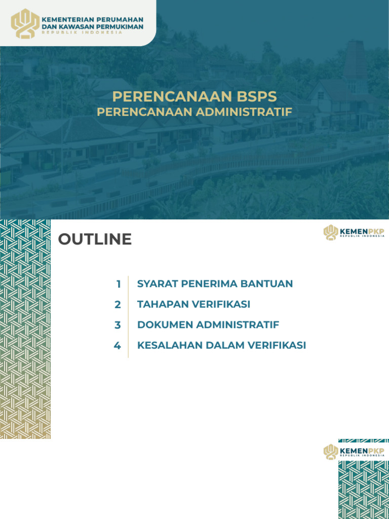 Materi Verifikasi BSPS | PDF
