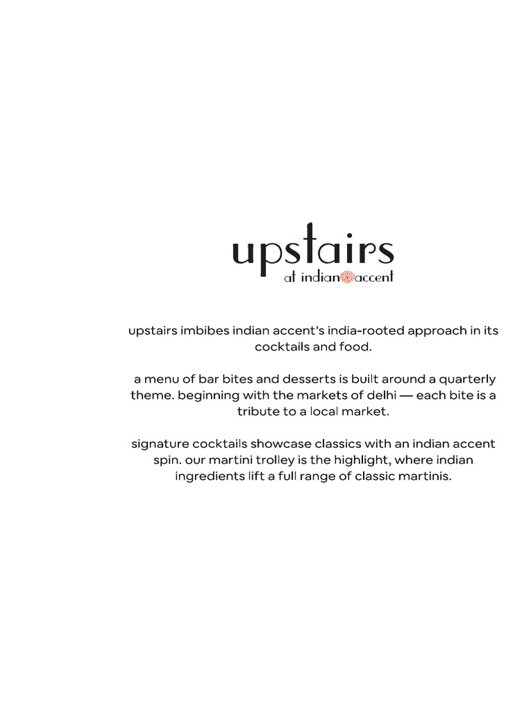 Temp Menu For Upstairs | PDF