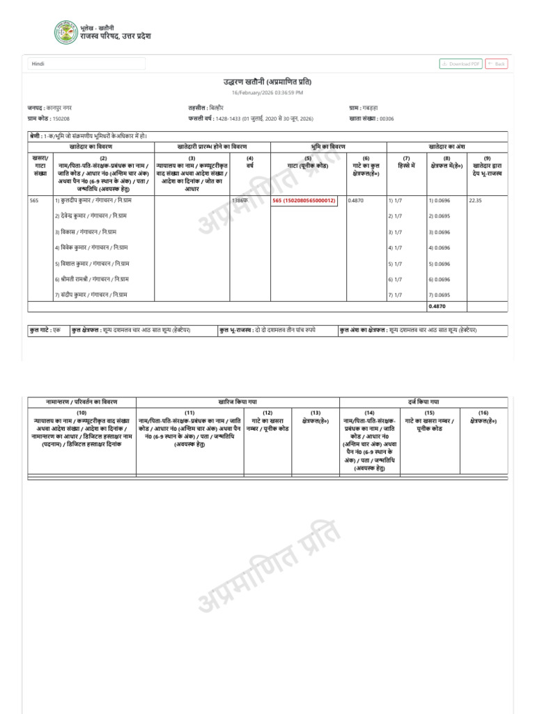 Kuldeep 565 | PDF
