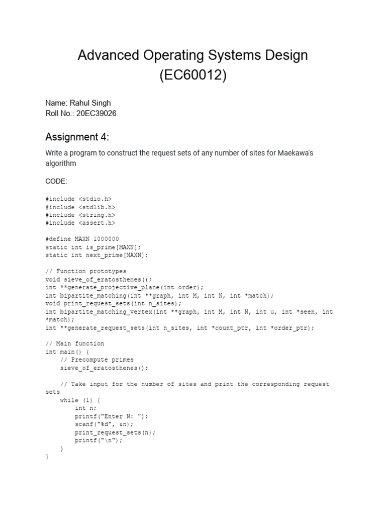 Assignment4 20EC39026 | PDF | Discrete Mathematics | Computer Science