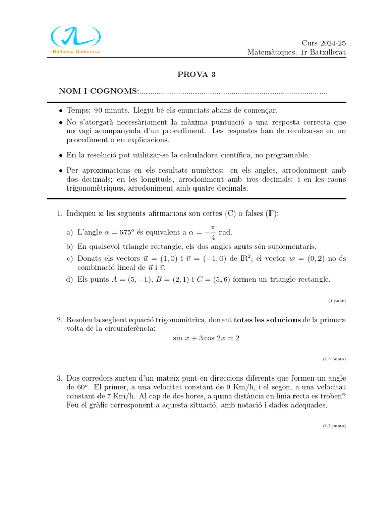 Prova 3 | PDF