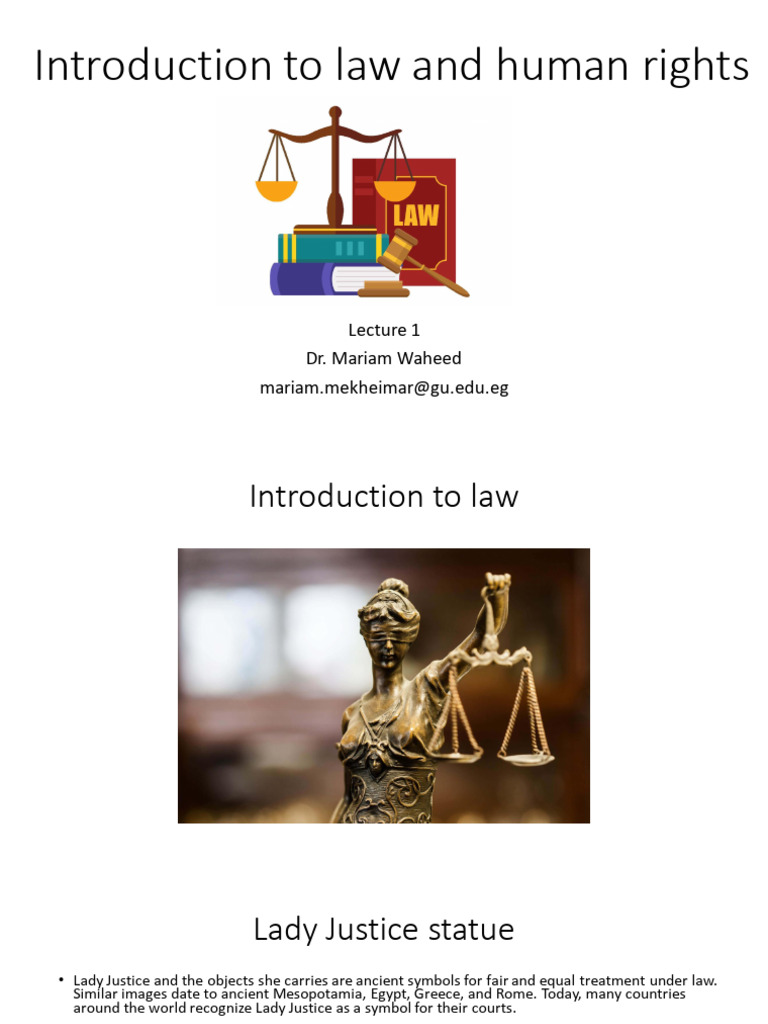 01-Introduction To Law | PDF | International Law | Justice