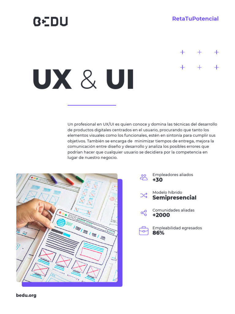 Brochure - UX & UI | PDF | Diseño | Aprendizaje