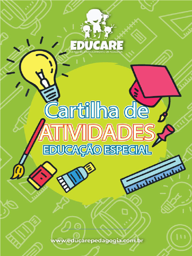 Cartilha de Atividades Educacao Especial | PDF | Desenho | Deficiência ...
