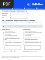 ADHD Diagnostic Interview Guide | PDF | Human Development | Psychology