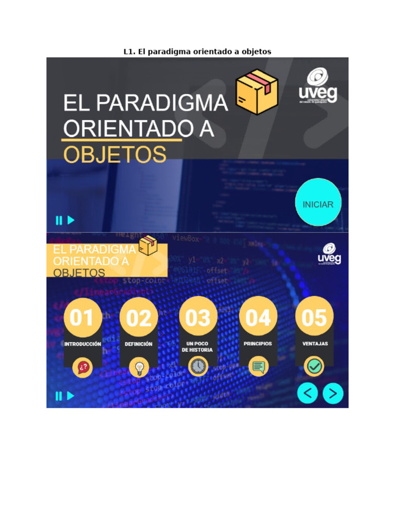 L1. El Paradigma Orientado A Objetos | PDF
