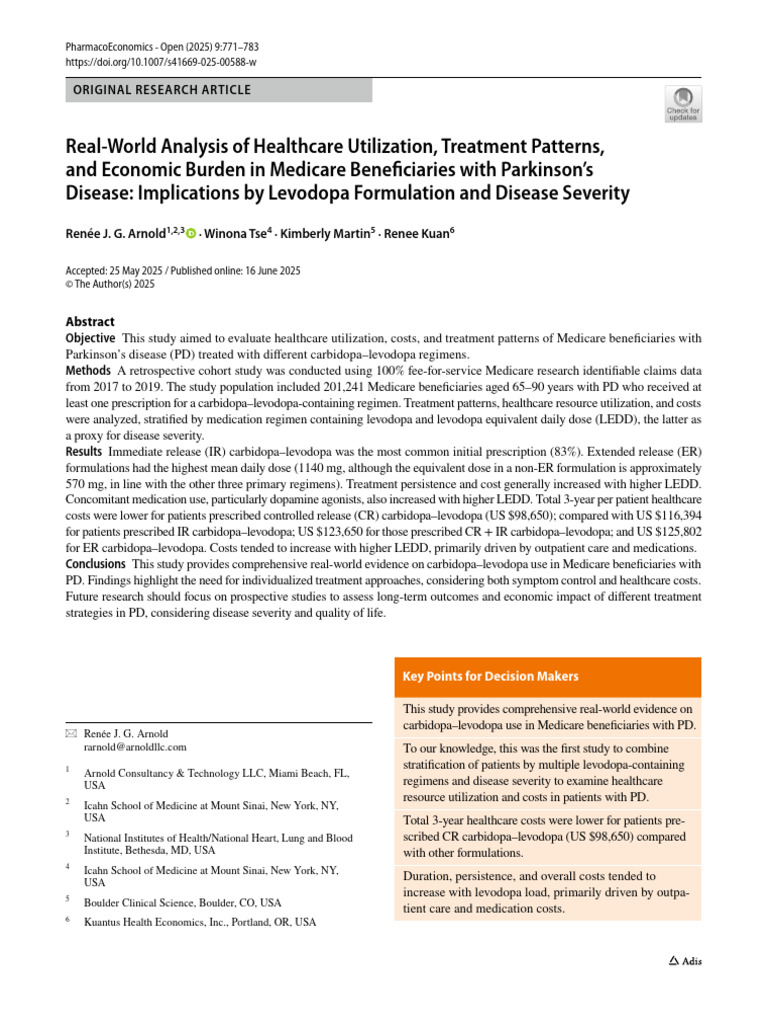 EBSCO-FullText-29 10 2025 | PDF | Parkinson's Disease | Medicare ...