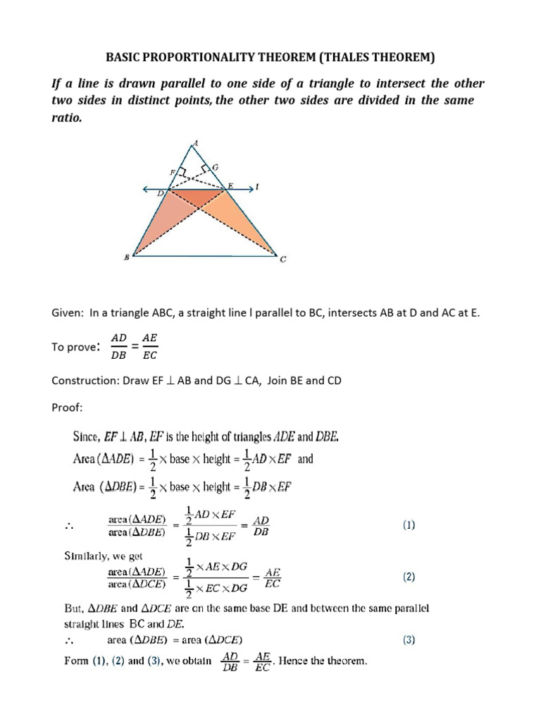 Triangles& Circles Theorems | PDF