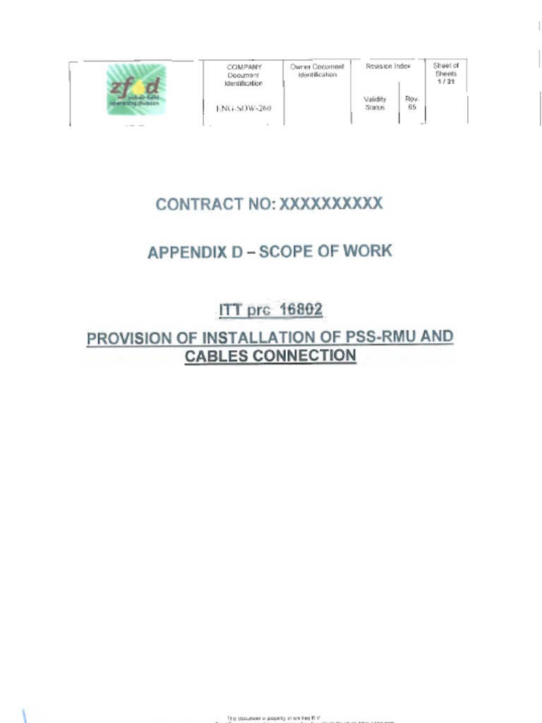 05.05 PRC - 16802 - Appendix D - Scope of Work | PDF