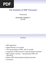 Evolution of DSP Processors