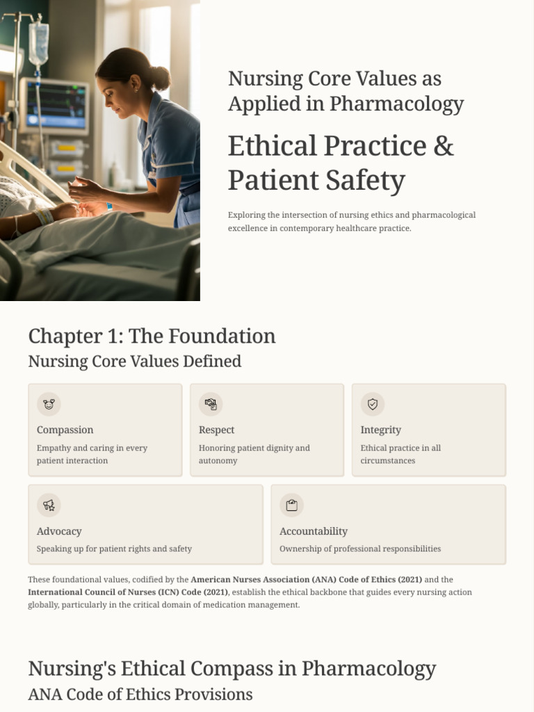 Nursing Core Values As Applied in Pharmacology | PDF | Nursing ...